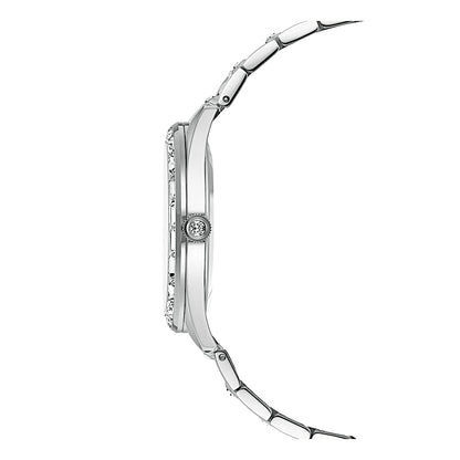 Reloj Matrix date, Fabricado en Suiza, Brazalete de metal, Tono plateado, Acero inoxidable