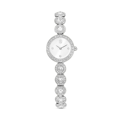 Reloj Una Angelic, Pulsera de cristal, Tono plateado, Acero inoxidable