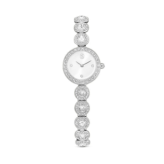 Reloj Una Angelic, Pulsera de cristal, Tono plateado, Acero inoxidable