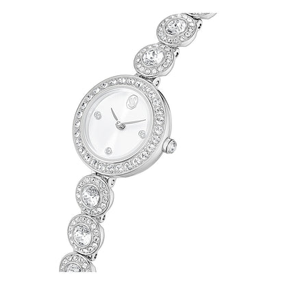 Reloj Una Angelic, Pulsera de cristal, Tono plateado, Acero inoxidable