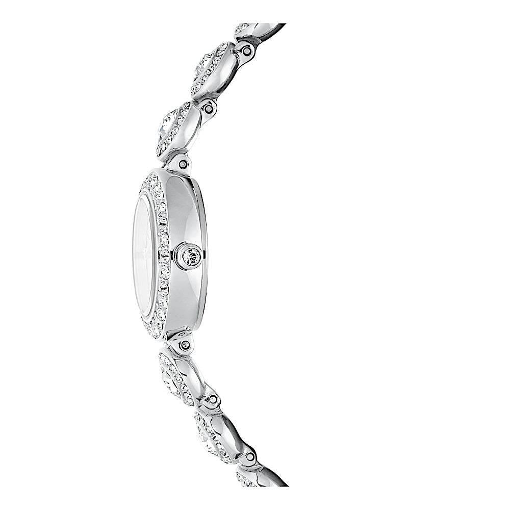 Reloj Una Angelic, Pulsera de cristal, Tono plateado, Acero inoxidable