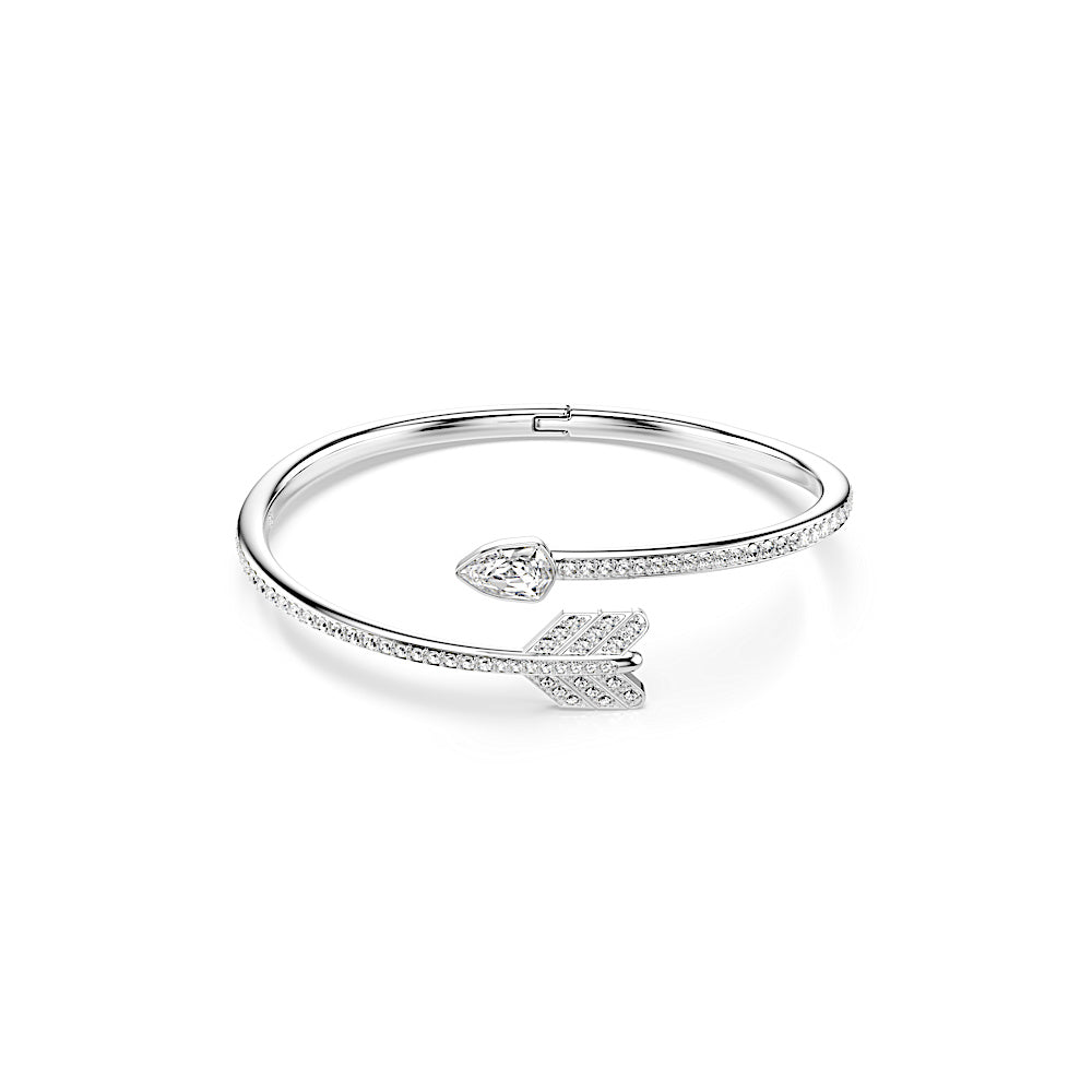 Brazalete Idyllia, Tallas mixtas, Flecha, Blanco, Baño de rodio
