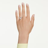 Anillo con motivo Idyllia, Tallas mixtas, Corazón, Rosa, Combinación de acabados metálicos