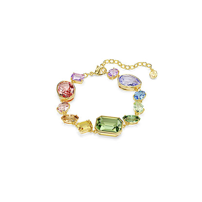 Pulsera Gema, Tallas mixtas, Multicolor, Baño tono oro