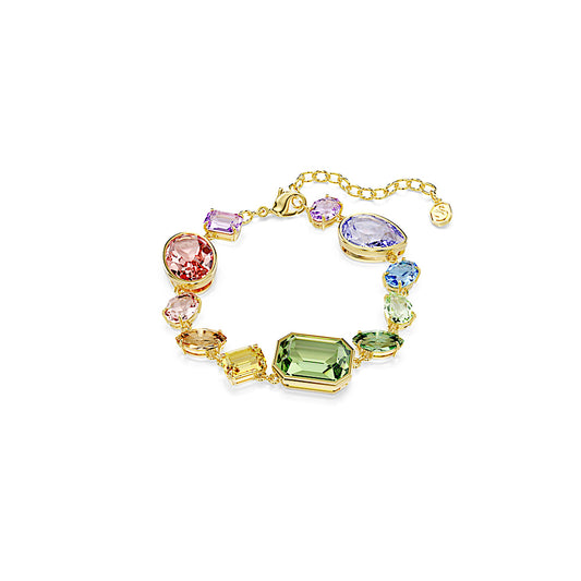 Pulsera Gema, Tallas mixtas, Multicolor, Baño tono oro