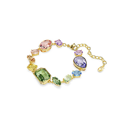 Pulsera Gema, Tallas mixtas, Multicolor, Baño tono oro
