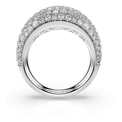 Anillo Sublima, Blanco, Baño de rodio