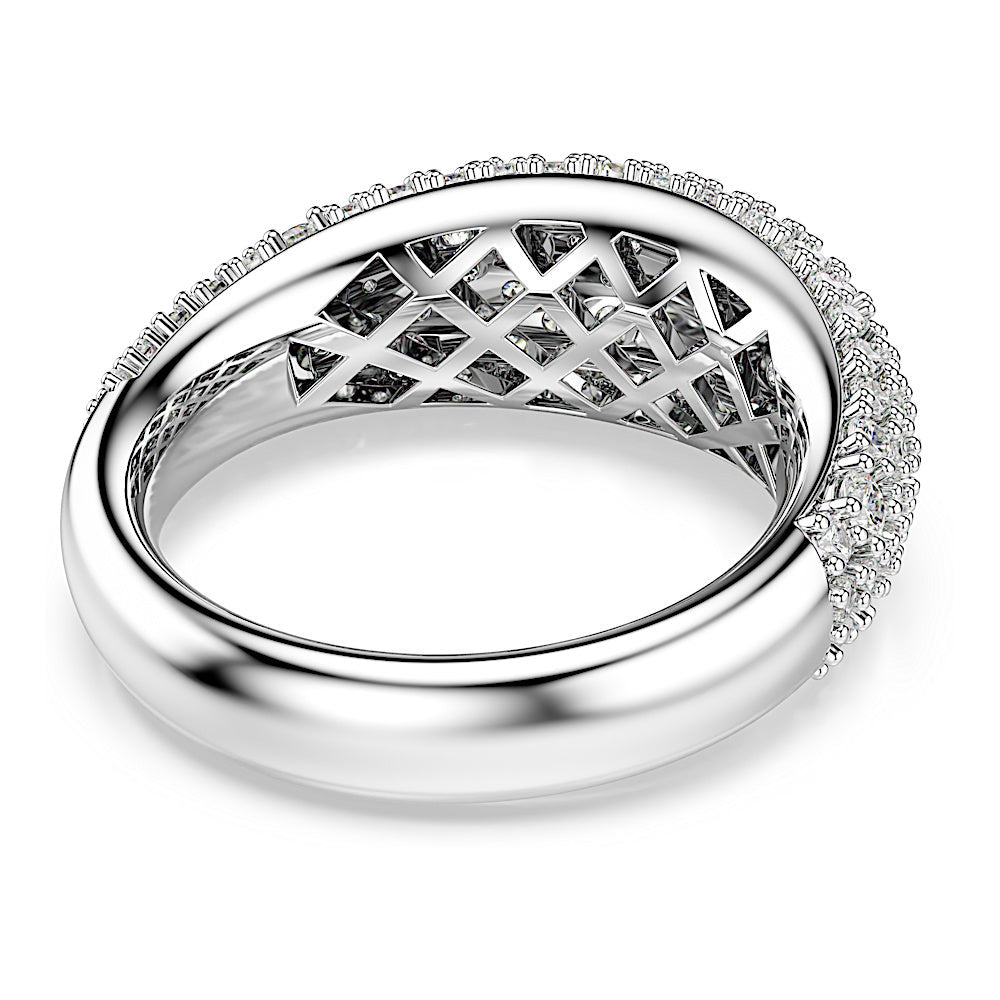 Anillo Sublima, Blanco, Baño de rodio