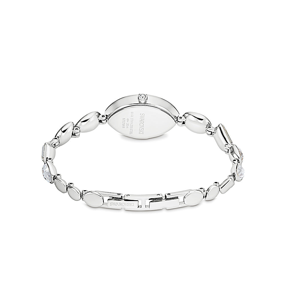 Reloj Gema, Pulsera de cristal, Tono plateado, Acero inoxidable