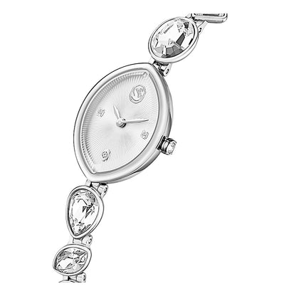 Reloj Gema, Pulsera de cristal, Tono plateado, Acero inoxidable