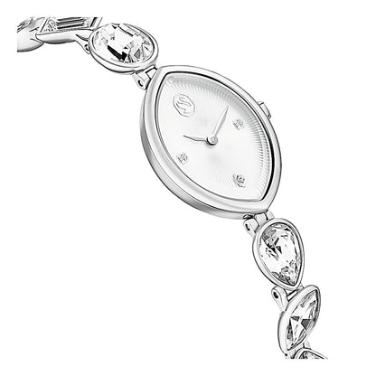 Reloj Gema, Pulsera de cristal, Tono plateado, Acero inoxidable