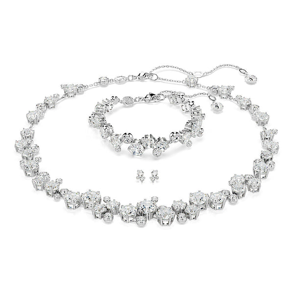 Conjunto Constella, Tallas mixtas, Blanco, Baño de rodio