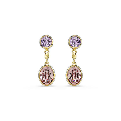 Pendientes Chroma, Tallas mixtas, Multicolores, Baño tono oro
