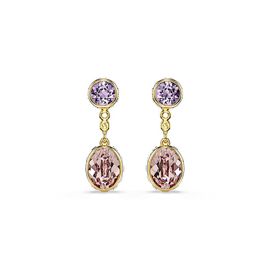 Pendientes Chroma, Tallas mixtas, Multicolores, Baño tono oro