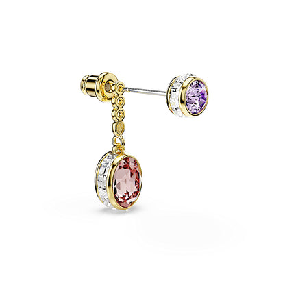 Pendientes Chroma, Tallas mixtas, Multicolores, Baño tono oro