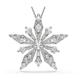 Colgante Idyllia, Estrella, Blanco, Baño de rodio