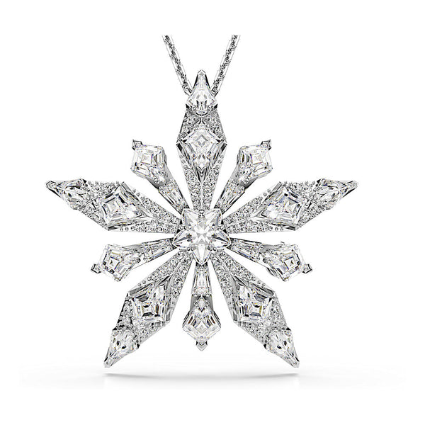 Colgante Idyllia, Estrella, Blanco, Baño de rodio