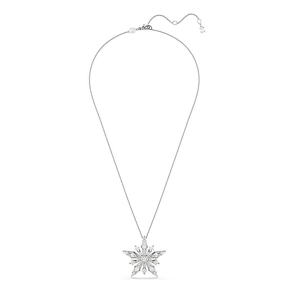 Colgante Idyllia, Estrella, Blanco, Baño de rodio