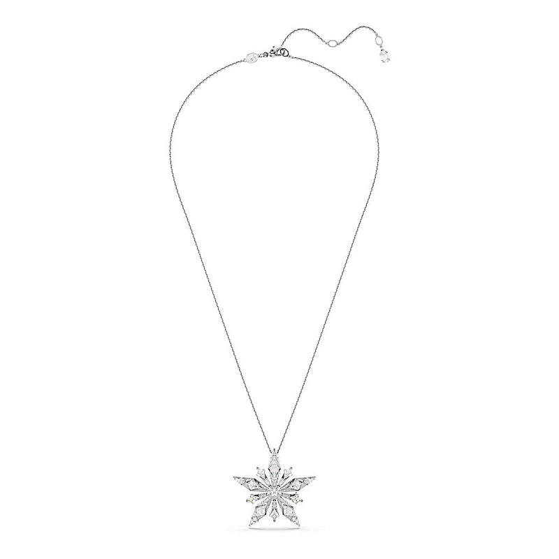 Colgante Idyllia, Estrella, Blanco, Baño de rodio