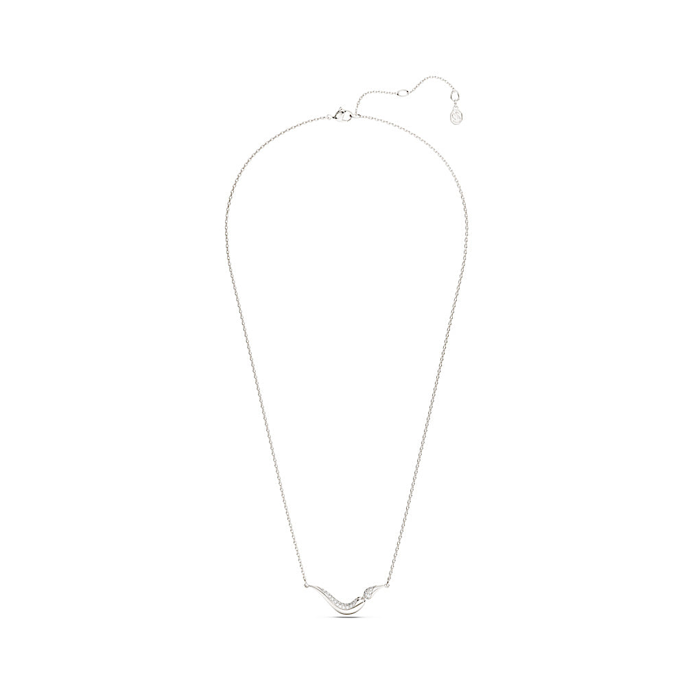 Collar Classica, Talla redonda, Blanco, Plata de ley