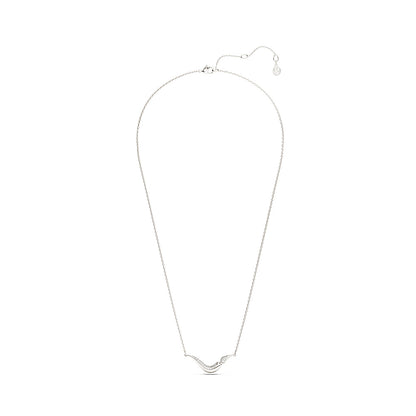 Collar Classica, Talla redonda, Blanco, Plata de ley