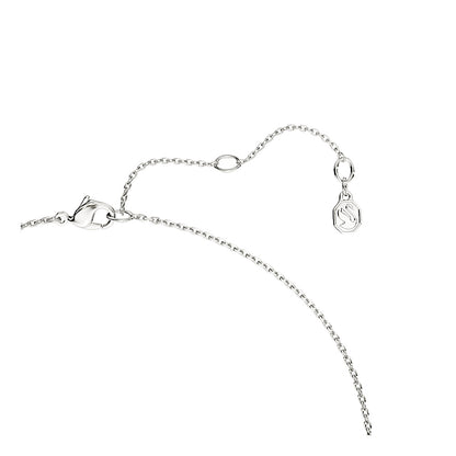Colgante Classica, Talla redonda, Entrelazado, Blanco, Plata de ley