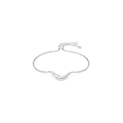 Pulsera Classica, Talla redonda, Blanca, Plata de ley