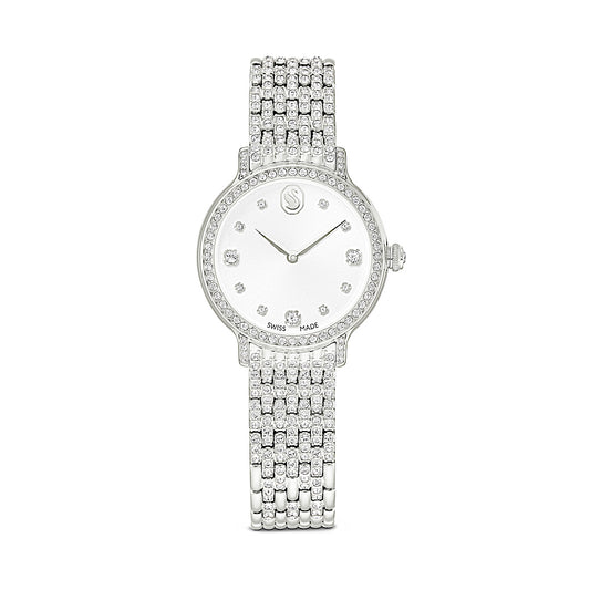 Reloj Imber bangle, Fabricado en Suiza, Brazalete de metal, Tono plateado, Acero inoxidable