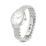 Reloj Imber bangle, Fabricado en Suiza, Brazalete de metal, Tono plateado, Acero inoxidable