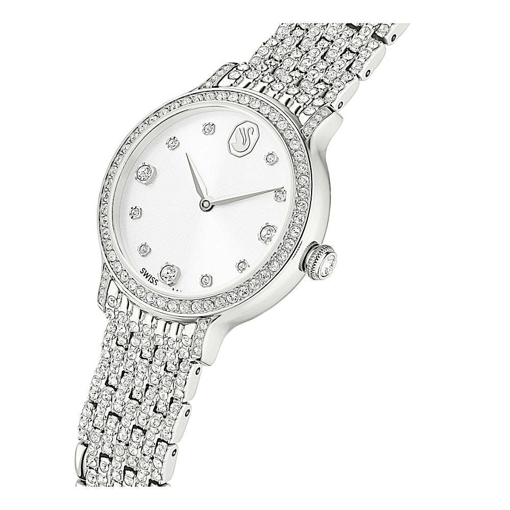 Reloj Imber bangle, Fabricado en Suiza, Brazalete de metal, Tono plateado, Acero inoxidable