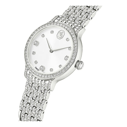 Reloj Imber bangle, Fabricado en Suiza, Brazalete de metal, Tono plateado, Acero inoxidable
