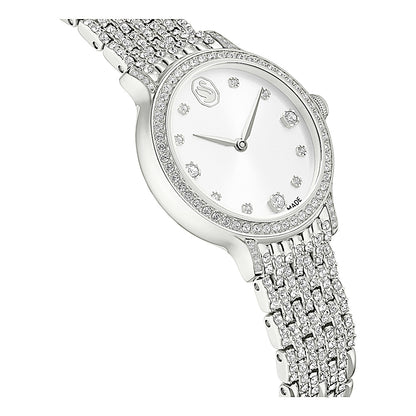 Reloj Imber bangle, Fabricado en Suiza, Brazalete de metal, Tono plateado, Acero inoxidable