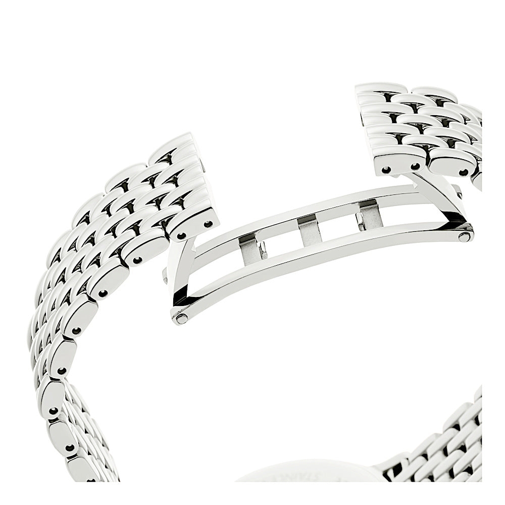 Reloj Imber bangle, Fabricado en Suiza, Brazalete de metal, Tono plateado, Acero inoxidable