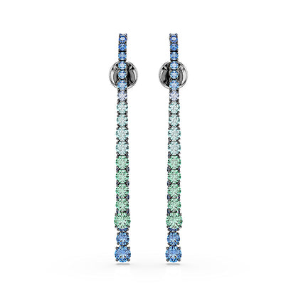 Pendientes Matrix, Degradado de tallas redondas, Multicolores, Baño de rutenio