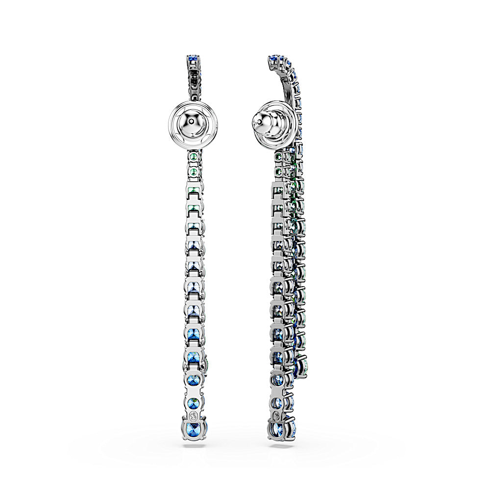 Pendientes Matrix, Degradado de tallas redondas, Multicolores, Baño de rutenio