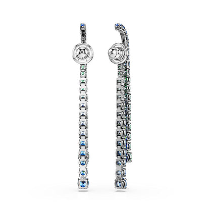 Pendientes Matrix, Degradado de tallas redondas, Multicolores, Baño de rutenio