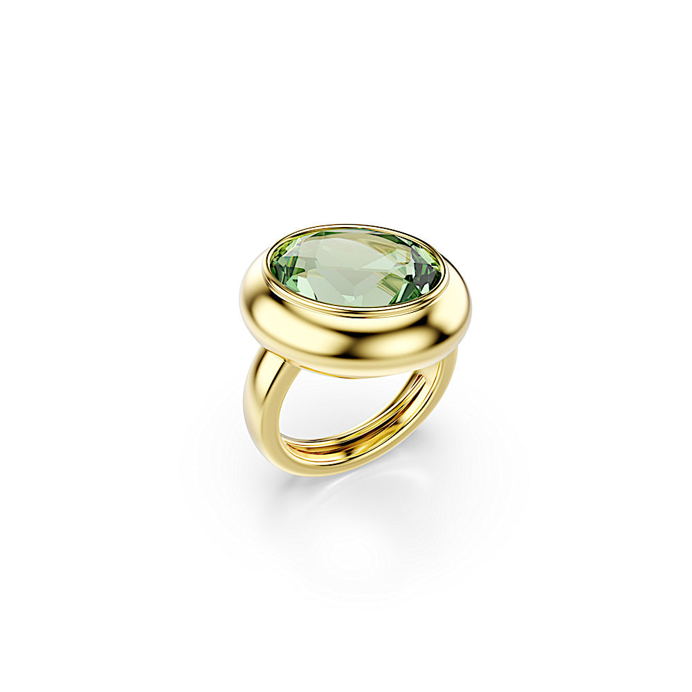 Anillo con motivo Gema, Conjunto (3), Multicolor, Baño tono oro