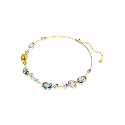 Collar Gema, Tallas mixtas, Multicolor, Baño tono oro