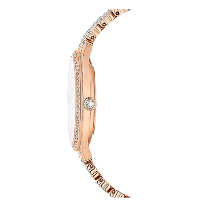 Reloj Attract, Fabricado en Suiza, Brazalete de metal, Tono oro rosa, Acabado tono oro rosa