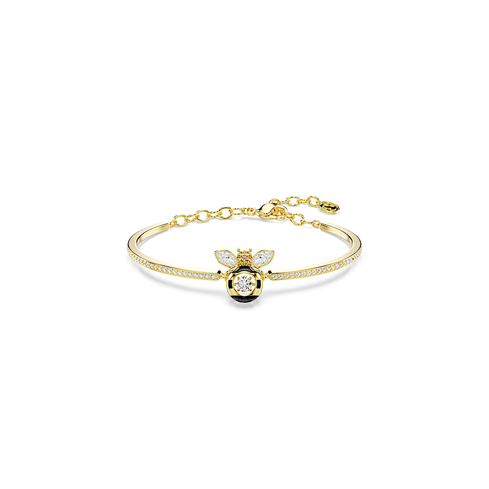 Pulsera Idyllia, Tallas mixtas, Abeja, Multicolor, Baño tono oro