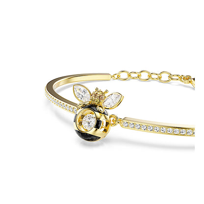 Pulsera Idyllia, Tallas mixtas, Abeja, Multicolor, Baño tono oro