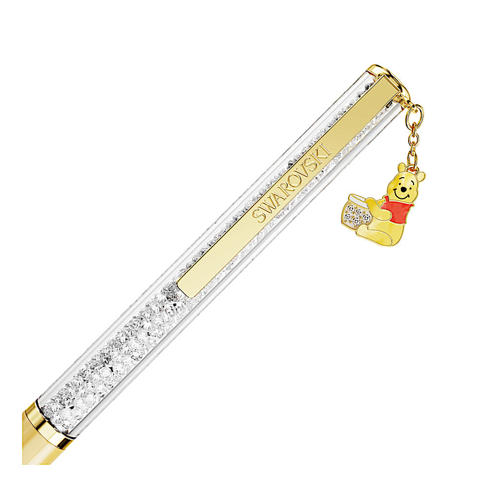 Bolígrafo Crystalline, Winnie the Pooh, Lacado en amarillo, baño en tono oro
