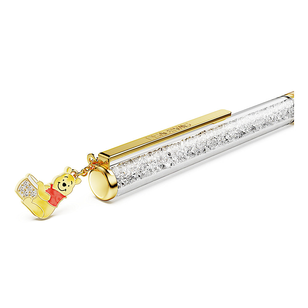 Bolígrafo Crystalline, Winnie the Pooh, Lacado en amarillo, baño en tono oro