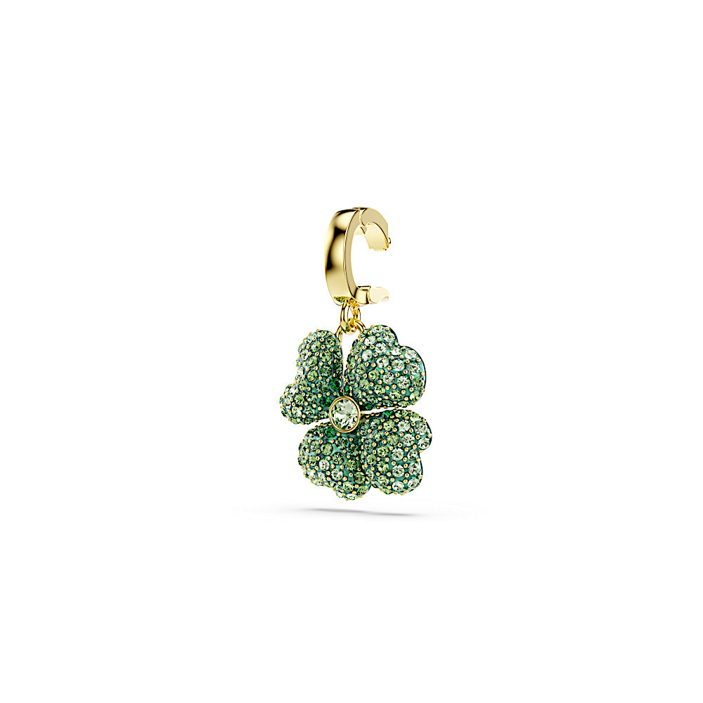 Charm Idyllia, Trébol, Verde, Baño tono oro