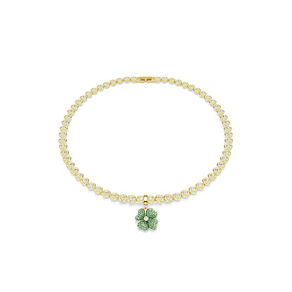Charm Idyllia, Trébol, Verde, Baño tono oro