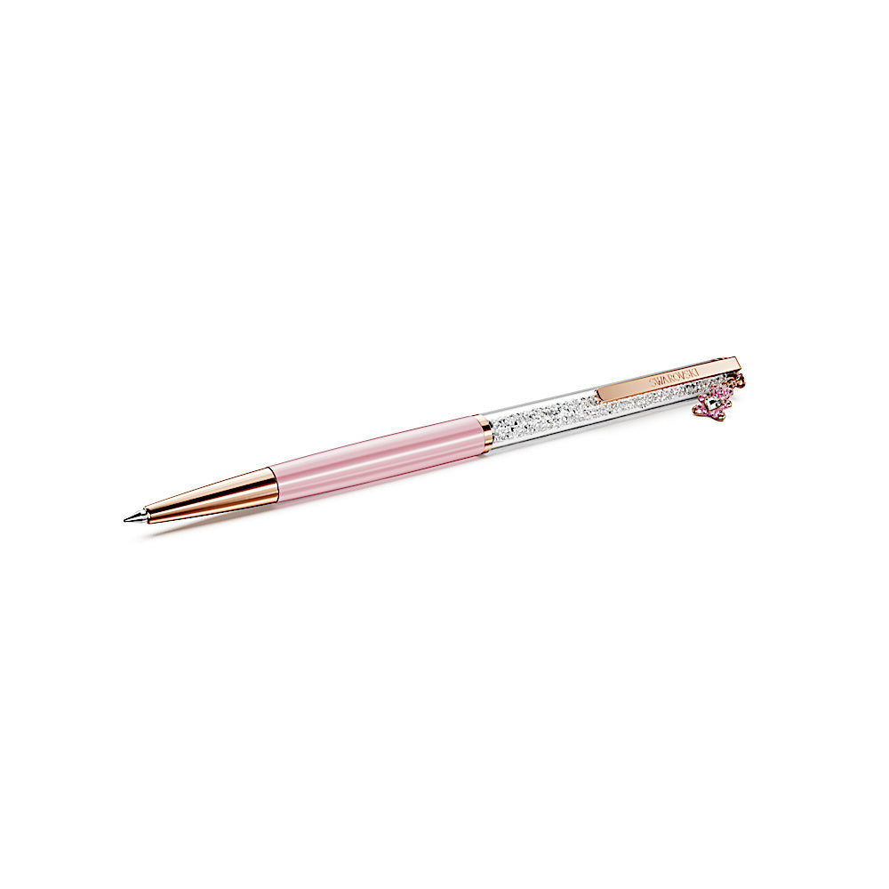 Bolígrafo Crystalline, Osito, Rosa, Lacado rosa, baño tono oro rosa