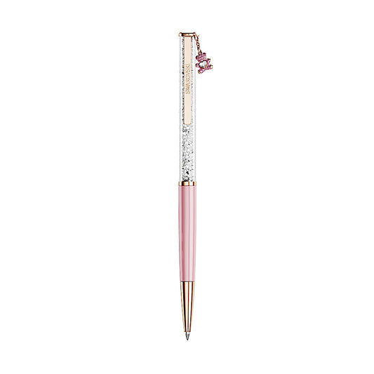 Bolígrafo Crystalline, Osito, Rosa, Lacado rosa, baño tono oro rosa