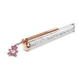 Bolígrafo Crystalline, Osito, Rosa, Lacado rosa, baño tono oro rosa
