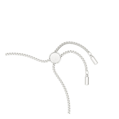 Pulsera Classica, Talla redonda, Entrelazado, Blanca, Plata de ley