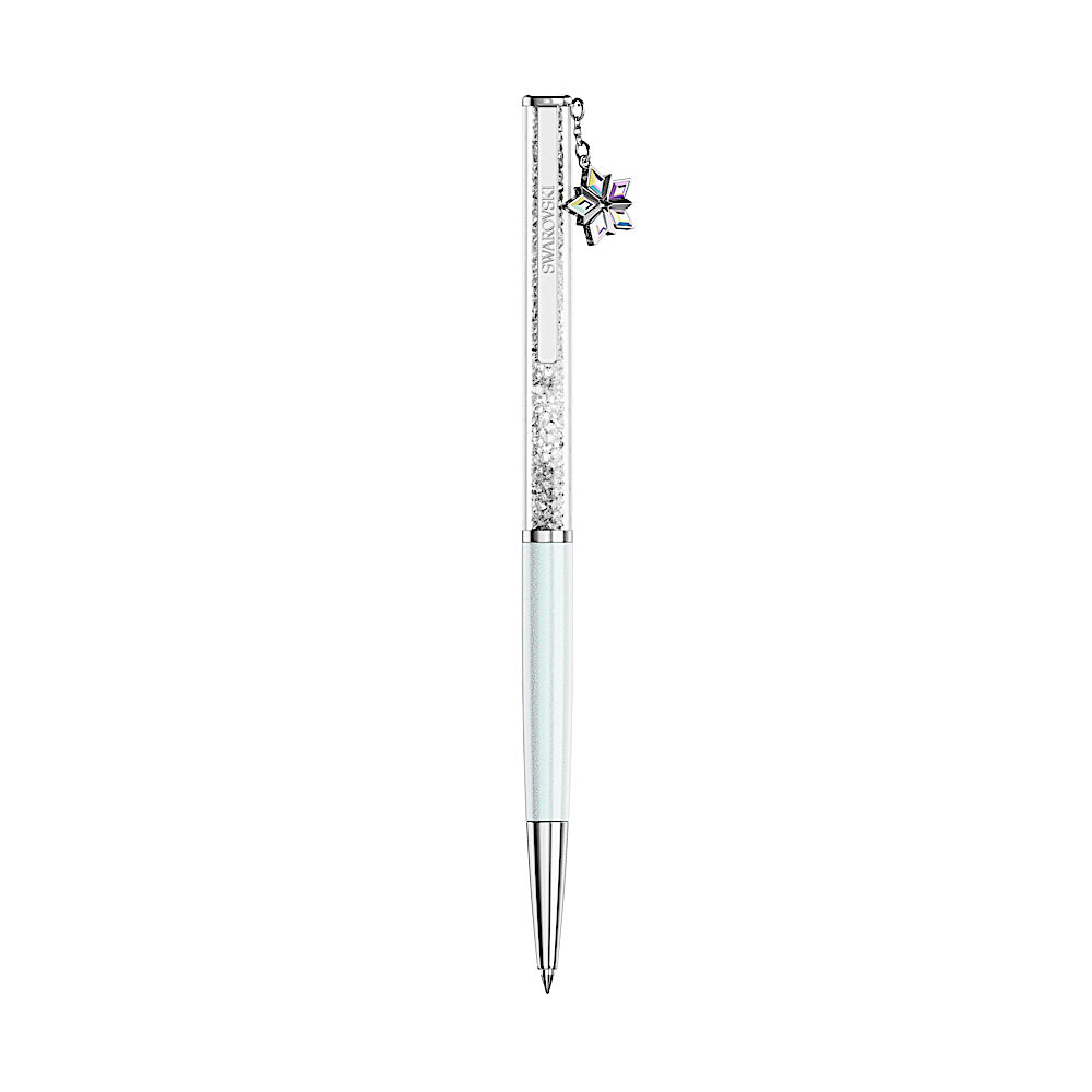 Bolígrafo Crystalline, Lacado blanco, cromado